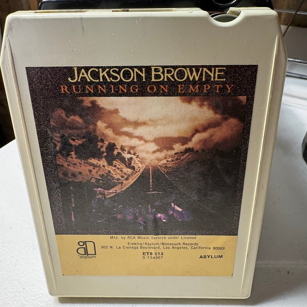 Jackson Browne Running On Empty 8-Track Tape Asylum ET8 113 1977 Rock